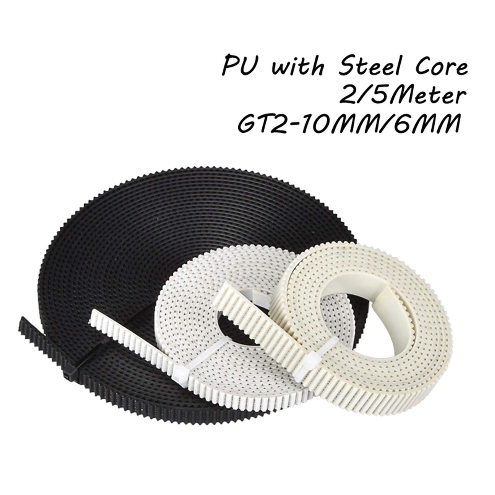 CNC Zahnriemen TPU GT2 Zahnriemen 10 Mm Breite Mit Stahlkern | Pro Meter Für 3D-Drucker, CNC & Maschinen Zahnriemensatz Gates