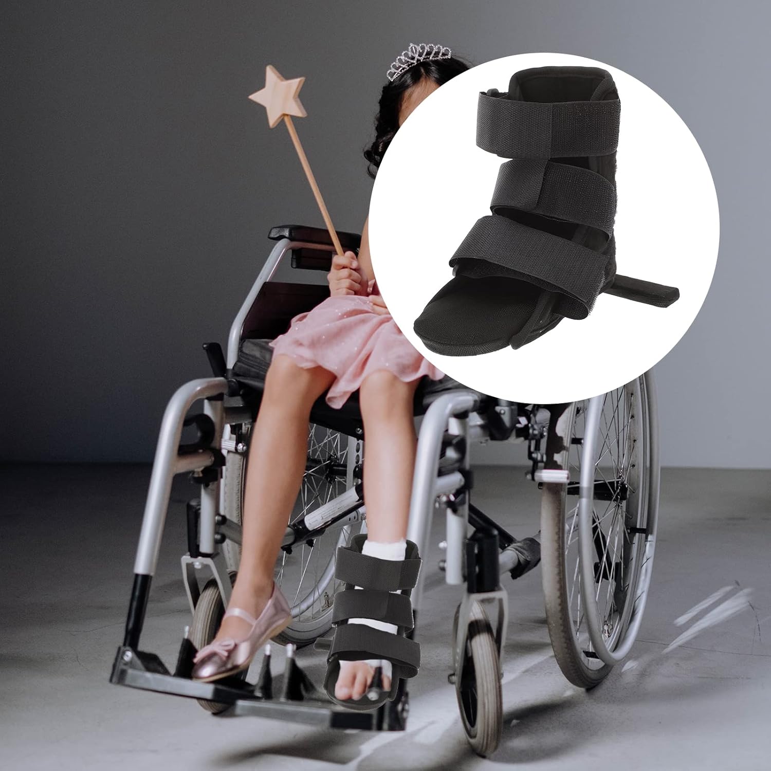 SUPVOX Cam Walker Kids Fracture Ankle Boot sprains stabiliser Shoes(M Size)
