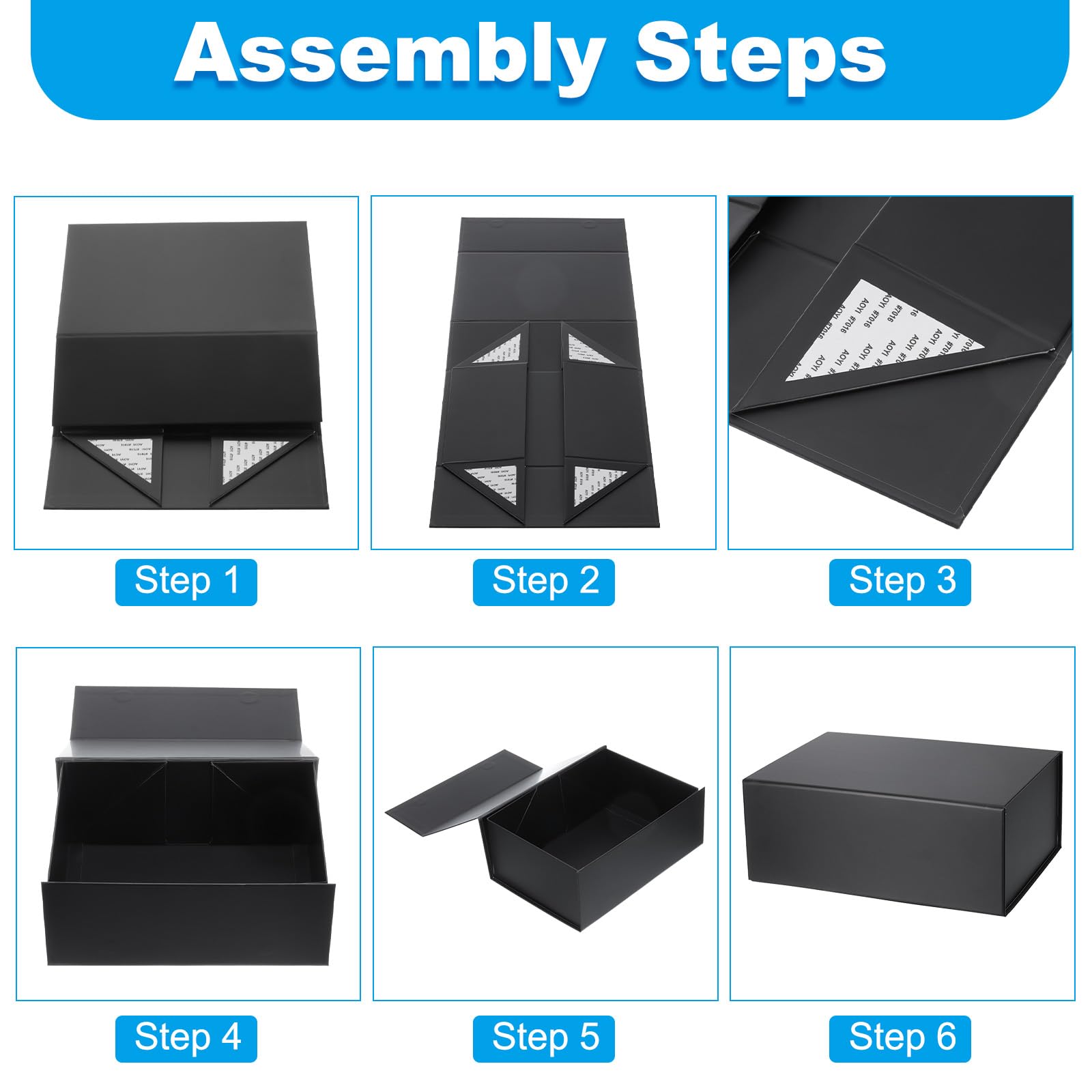 Amazon.com: PATIKIL 13x9x2 Inch Gift Box with Lid, Magnetic