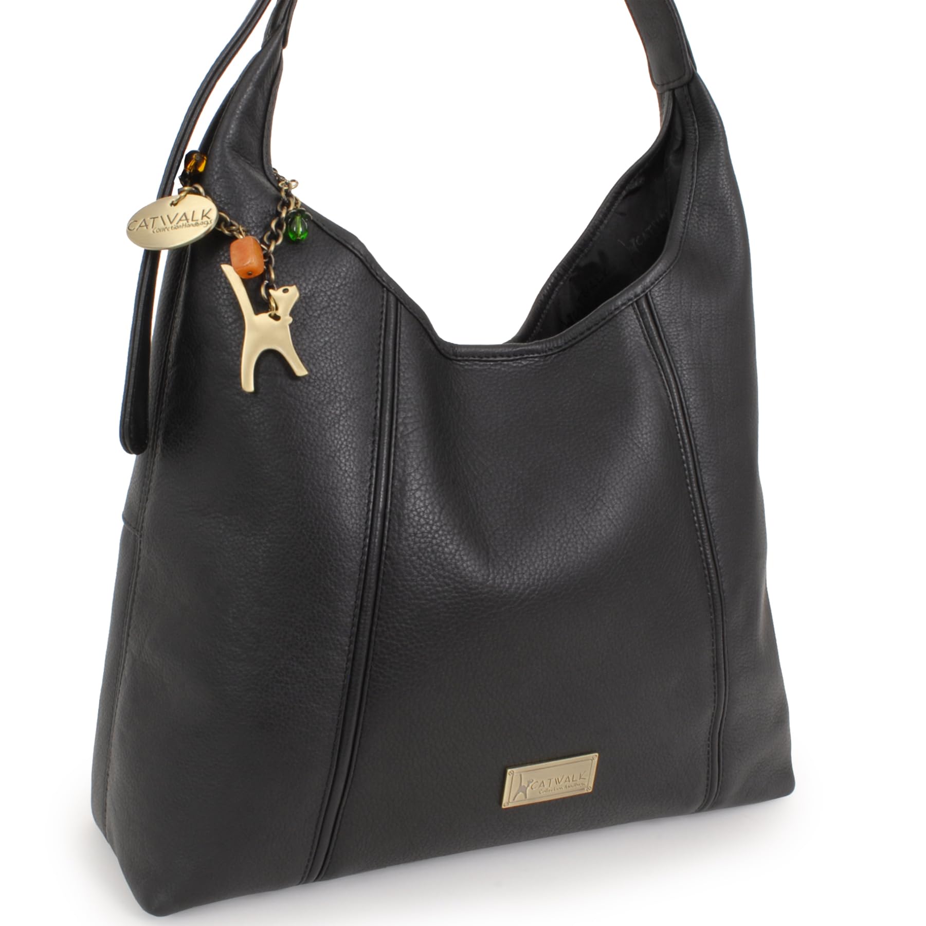 Catwalk Collection Handbags - Bolso de Hombro Piel de Mujer - Tote Bag Mediano-Grande con Cremallera - Bolso Diario - Multibolsillos - Bethany