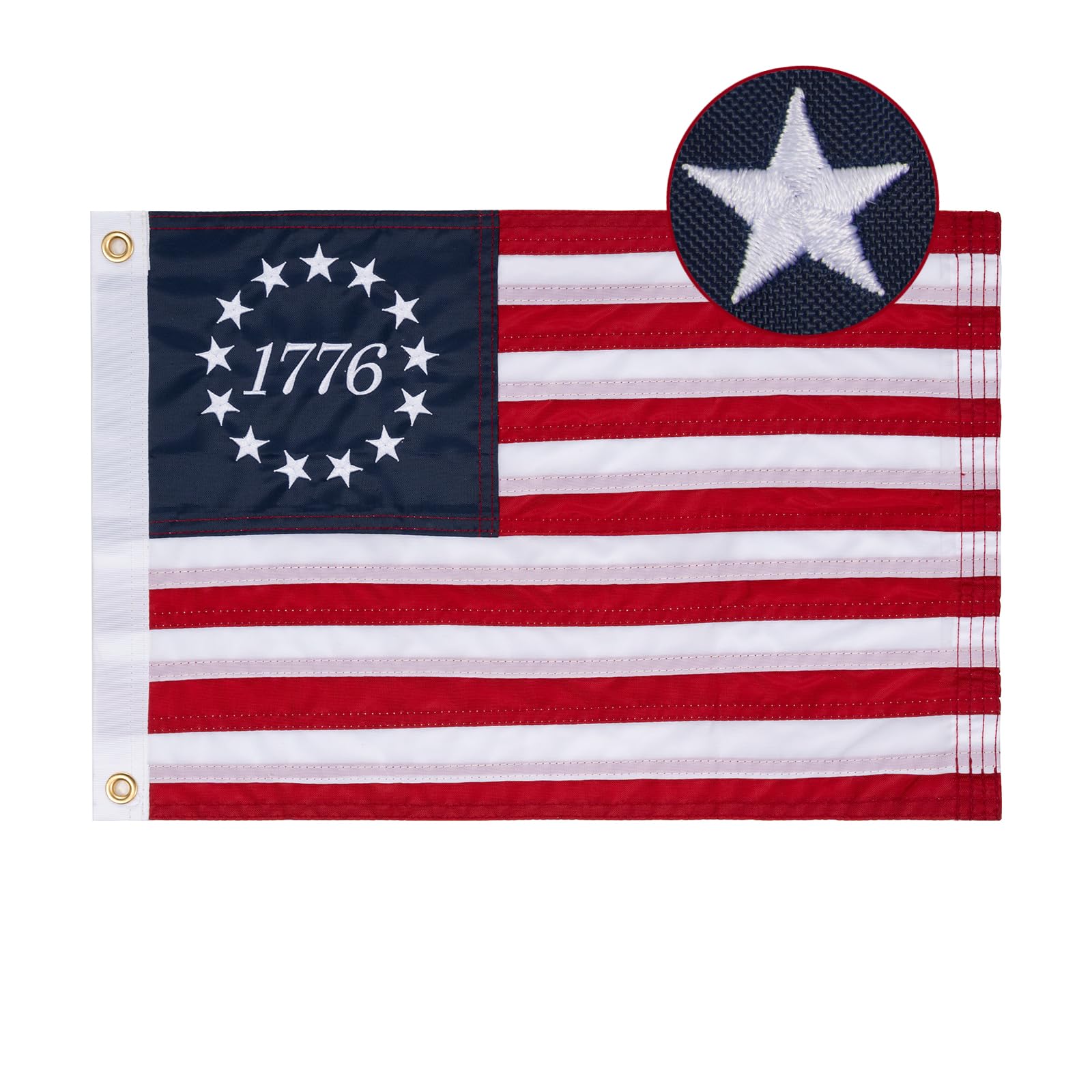 Amazon.co.jp: 1776 ベッツィー・ロスの旗 12x18インチ、13つ星