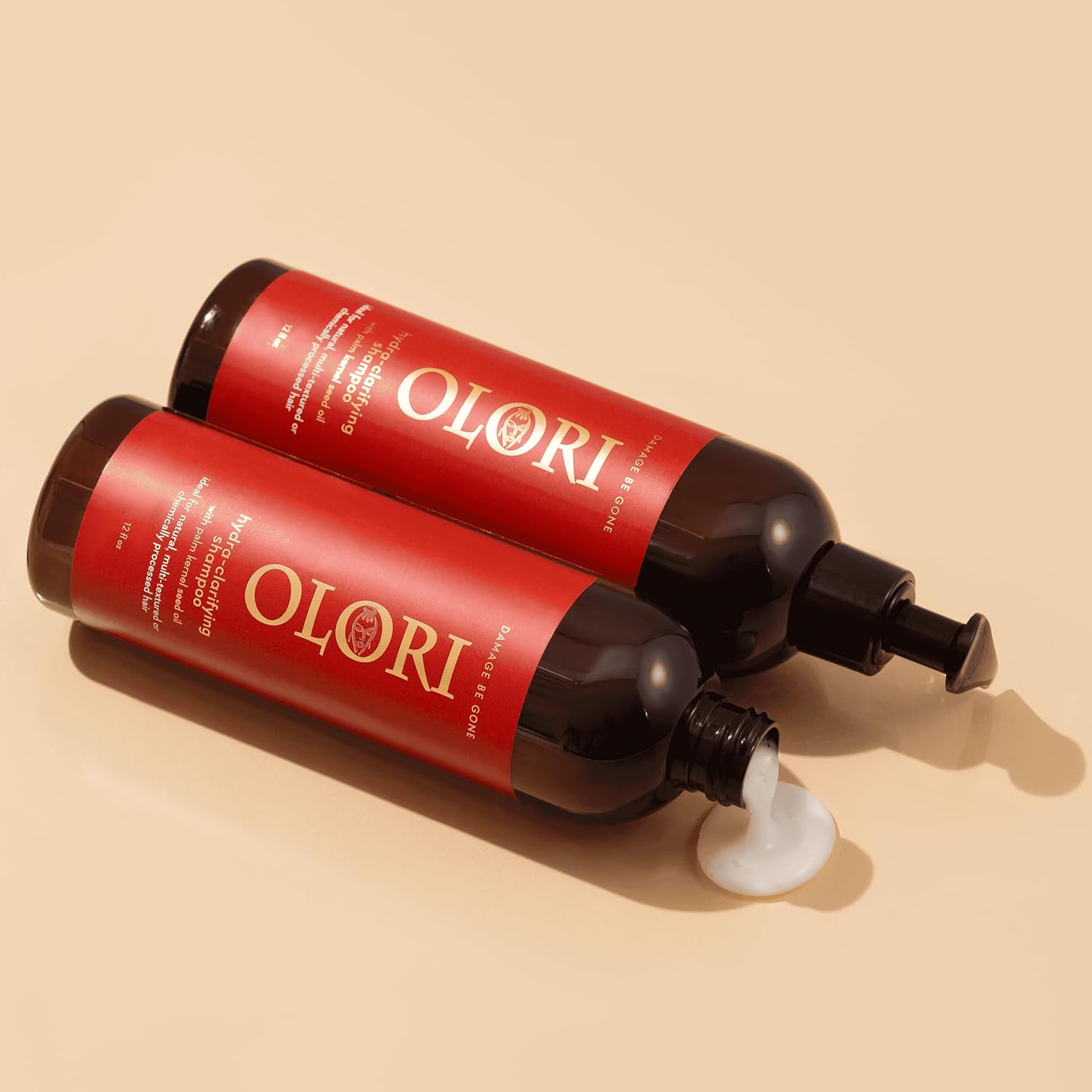 Olori Hydrating Clarifying Shampoo for Buildup and Dry Damaged Hair with African Palm Kernel Seed Oil (Batana Oil) - Cleanses, Hydrates and Strengthens Weak, Brittle Hair - Sulfate Free - 12 oz Bottle