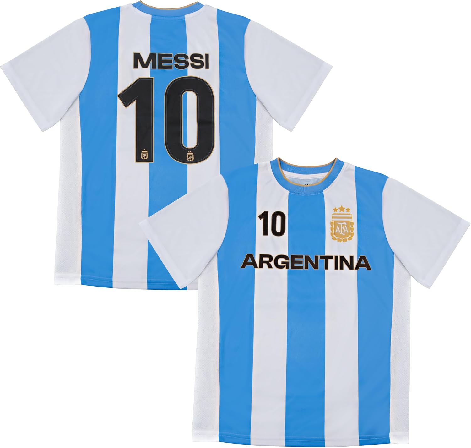 Icon Sports Officially Licensed Argentine Football Association Game Day Shirt - Unisex Kids - Image 2