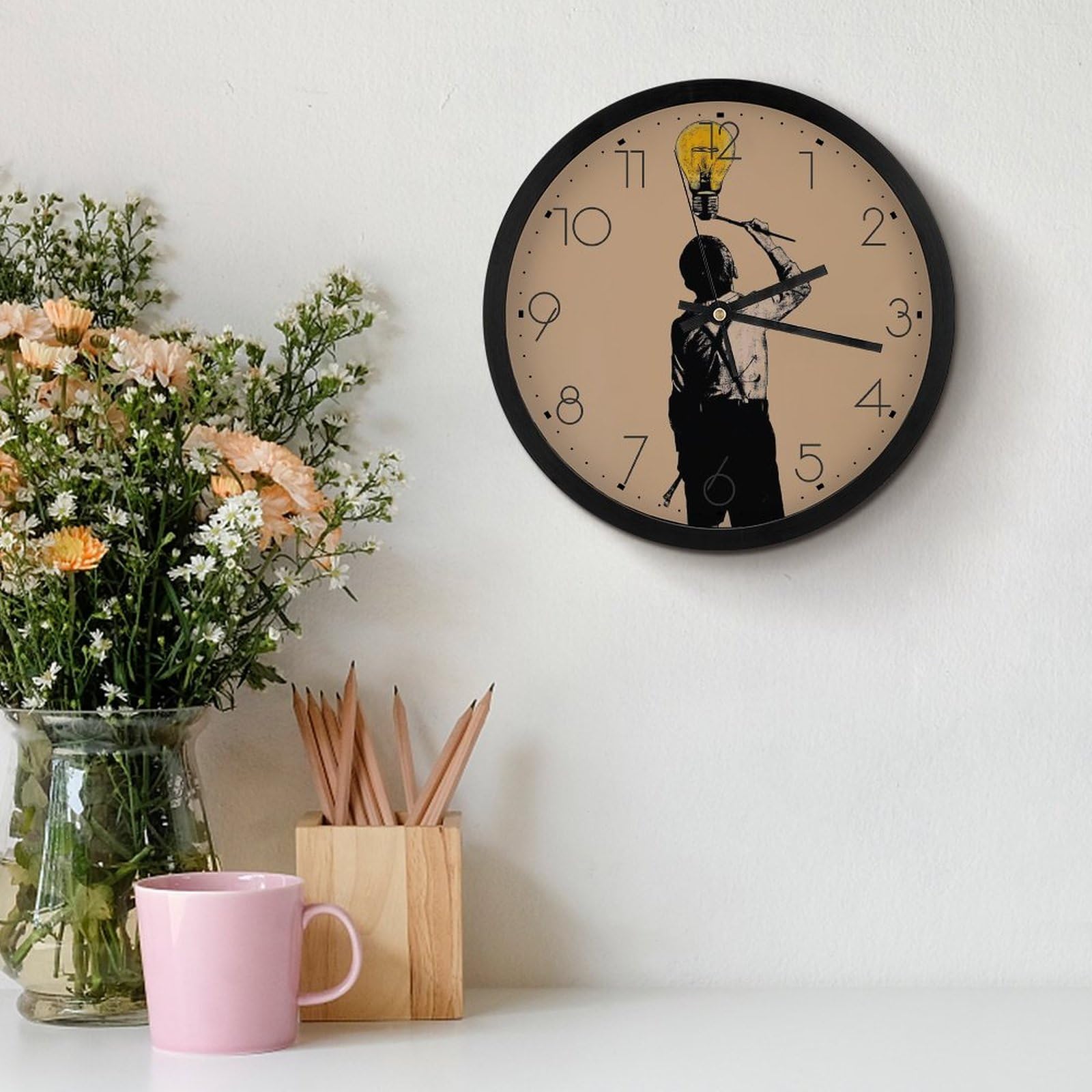 バンクシー 壁掛け時計 Banksy 時計 かべかけ 壁かけ 壁掛け