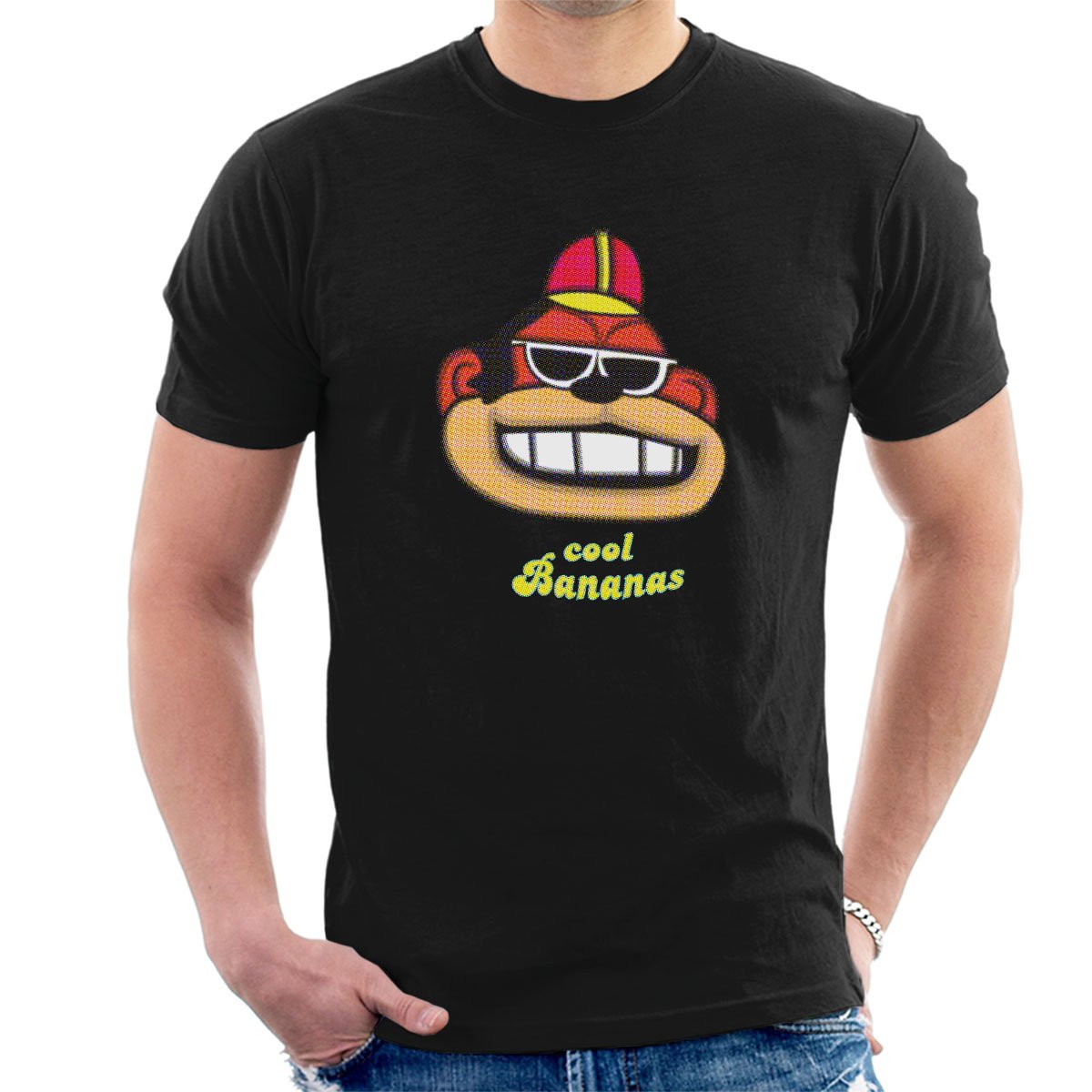 Cloud City 7 Men's Black Cool Bananas Bingo Banana Splits T-Shirt