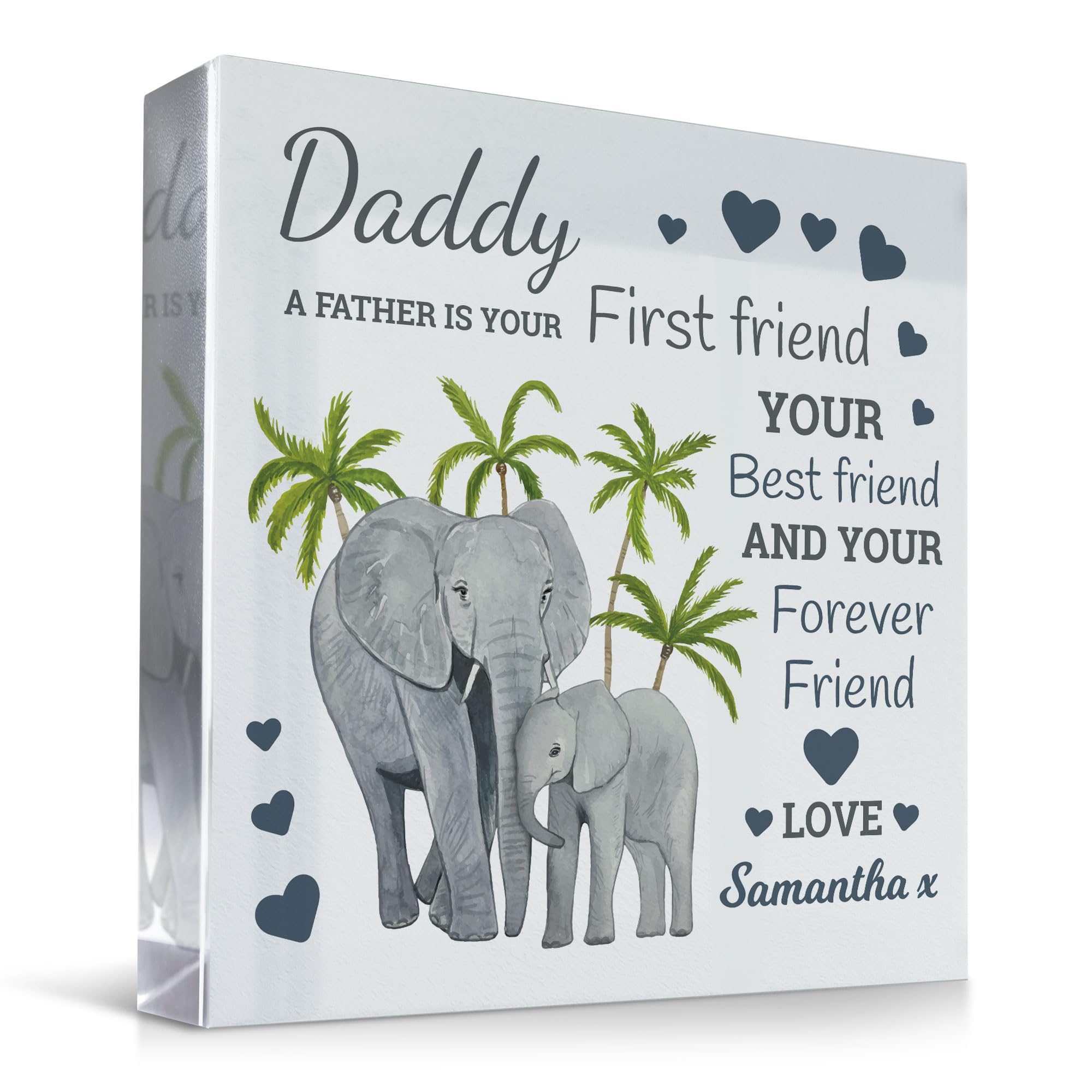 Red Ocean Fathers Day Gift Dad Birthday Gift For Daddy Personalised Gift Freestanding Plaque Best Friend Plaque Gifts For Dad From Daughter Son Thank You Gifts Keepsake