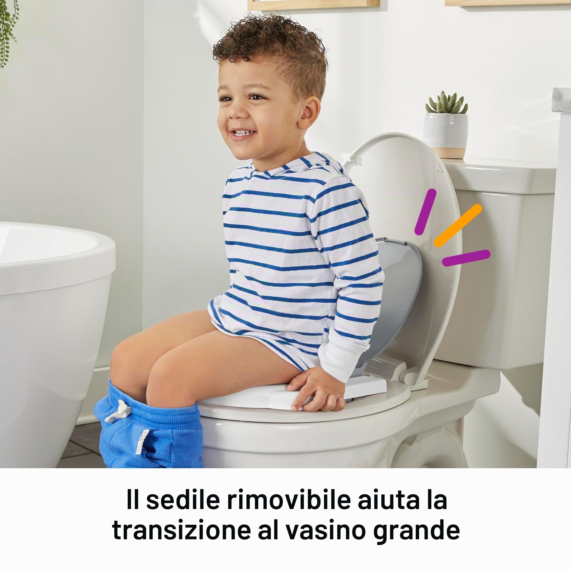 Fisher-Price™ Vasino per bambini "Cheer for me!" - Vasino con luci, suoni e frasi e anello rimovibile