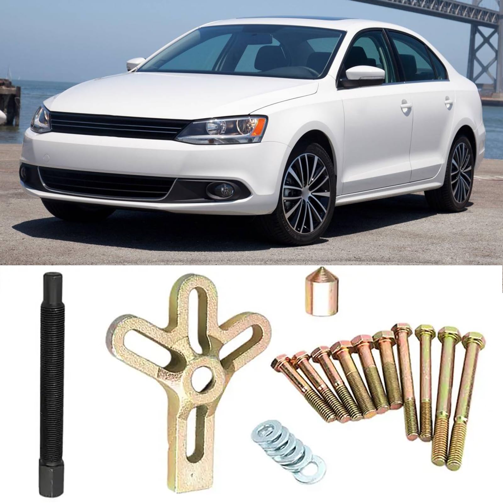 Juego de mantenimiento de coche para quitar poleas de engranajes para quitar poleas de engranajes