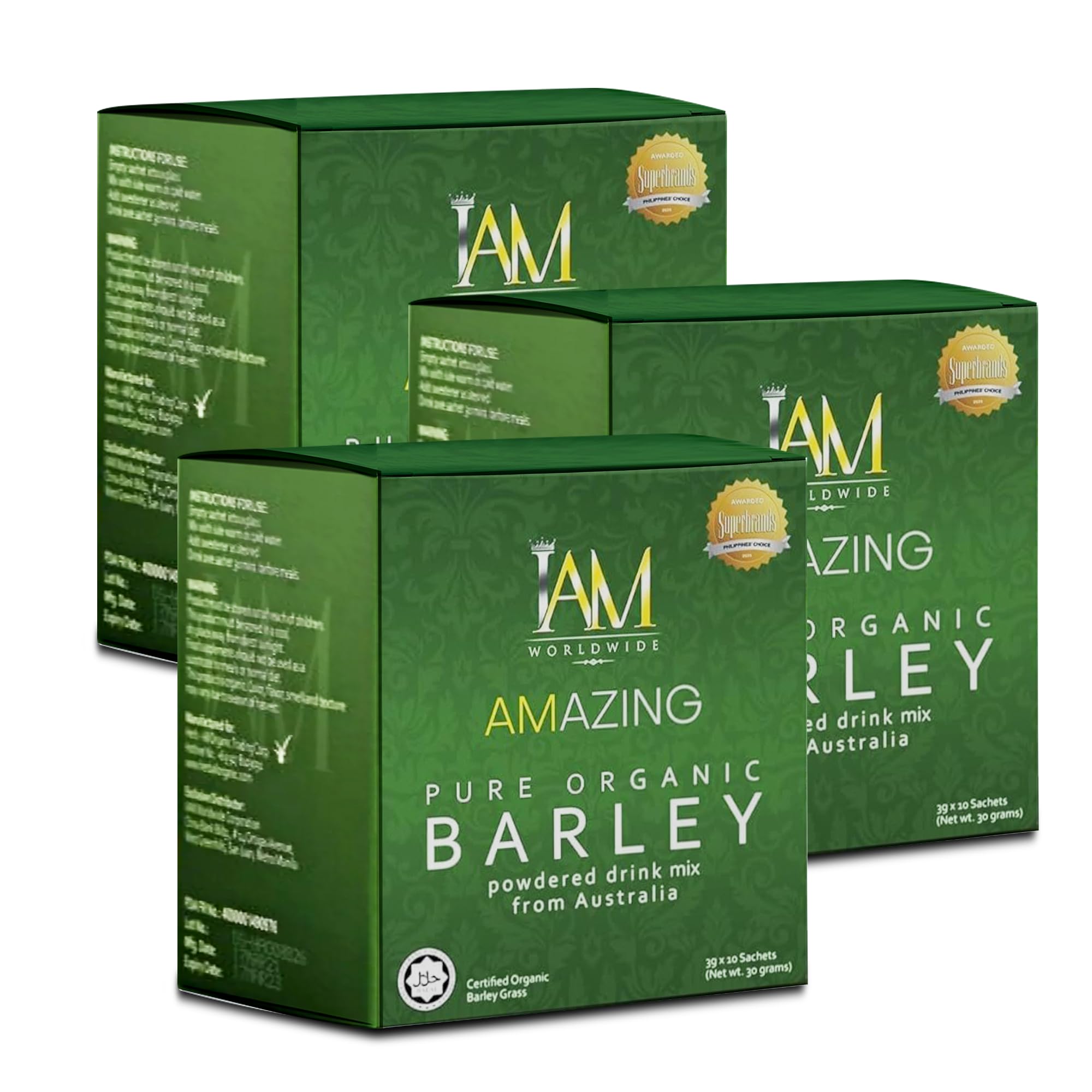 IAM Worldwide Amazing Pure Organic Barley 3 Boxes : Amazon.com.au