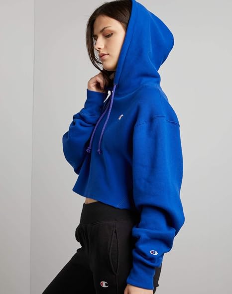 Champion Women's Hooded with Cut Reverse Weave Cut Sweatshirt, Chalk  white-549302, xl : Amazon.de: Fashion