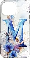 Vista 19 de Funda floral para iPhone 16 Morning Glory September Birth Flower Initial Letter M
