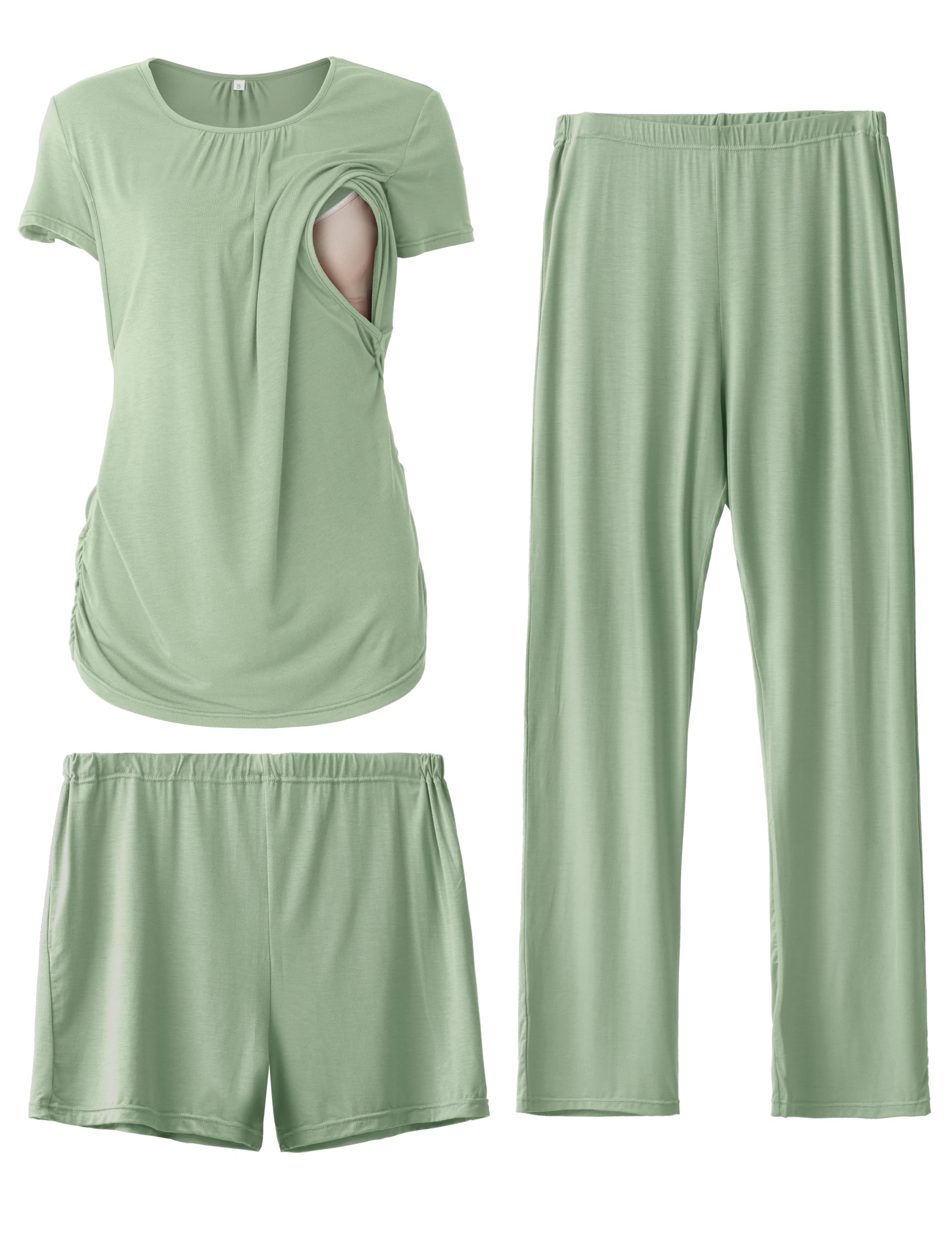 SUNNYBUY Nursing Pajamas Set