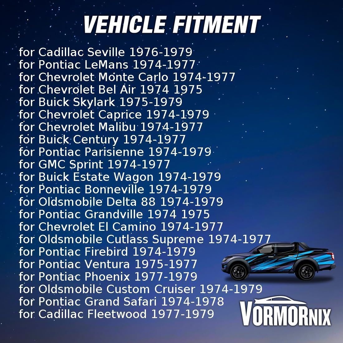 Front Upper Suspension Control Arm Shaft Kit for Buick Regal 1974 1975 1976 1977 for Chevrolet Bel Air,Camaro,Impala,Malibu 1974 1975 1976 1977-1979 Replacement A2261 2 Piece