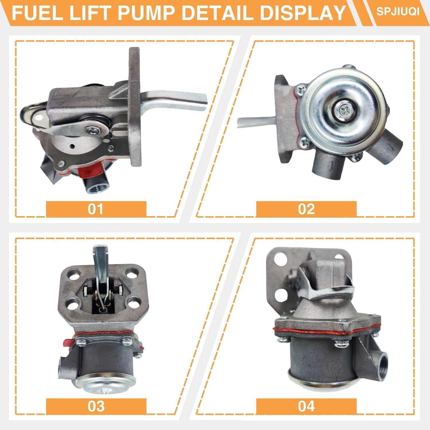 Fuel Lift Pump ULPK0034 4224451M91 2641A067 for Perkins 1004.4 CAT 3054 Engine Fits Massey Ferguson 271 281 3175 4225 4233 4235 4240 JCB 1105 1110 185 1400B 17/913600 Landini 6860 7830 7860