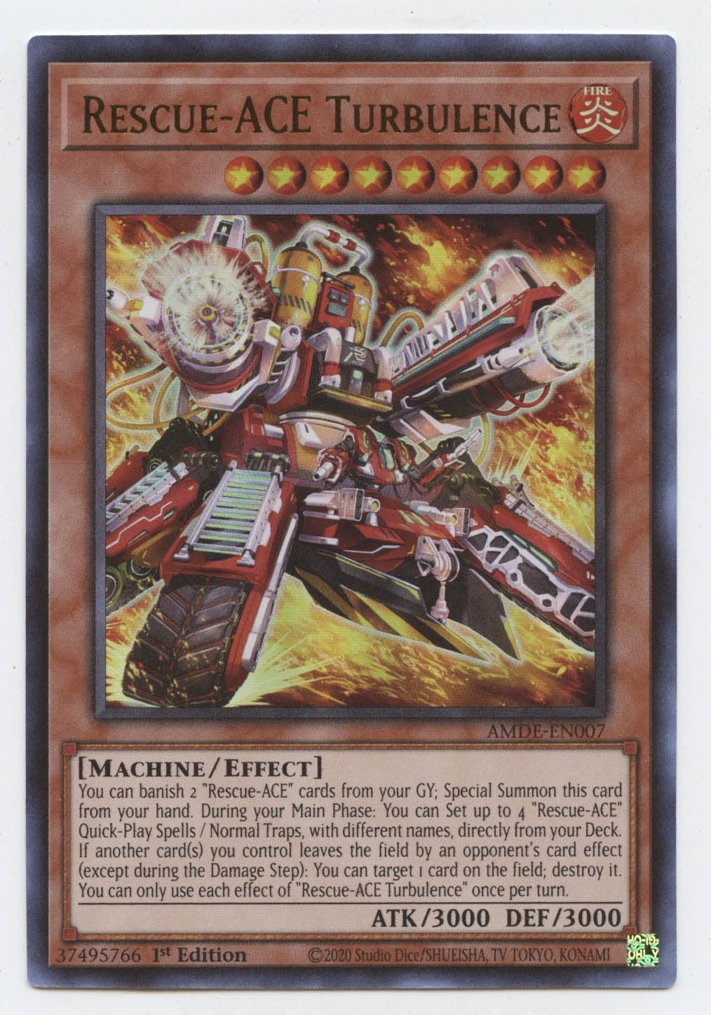 Rescue-ACE Turbulence - AMDE-EN007 - Ultra Rare - 1st Edition
