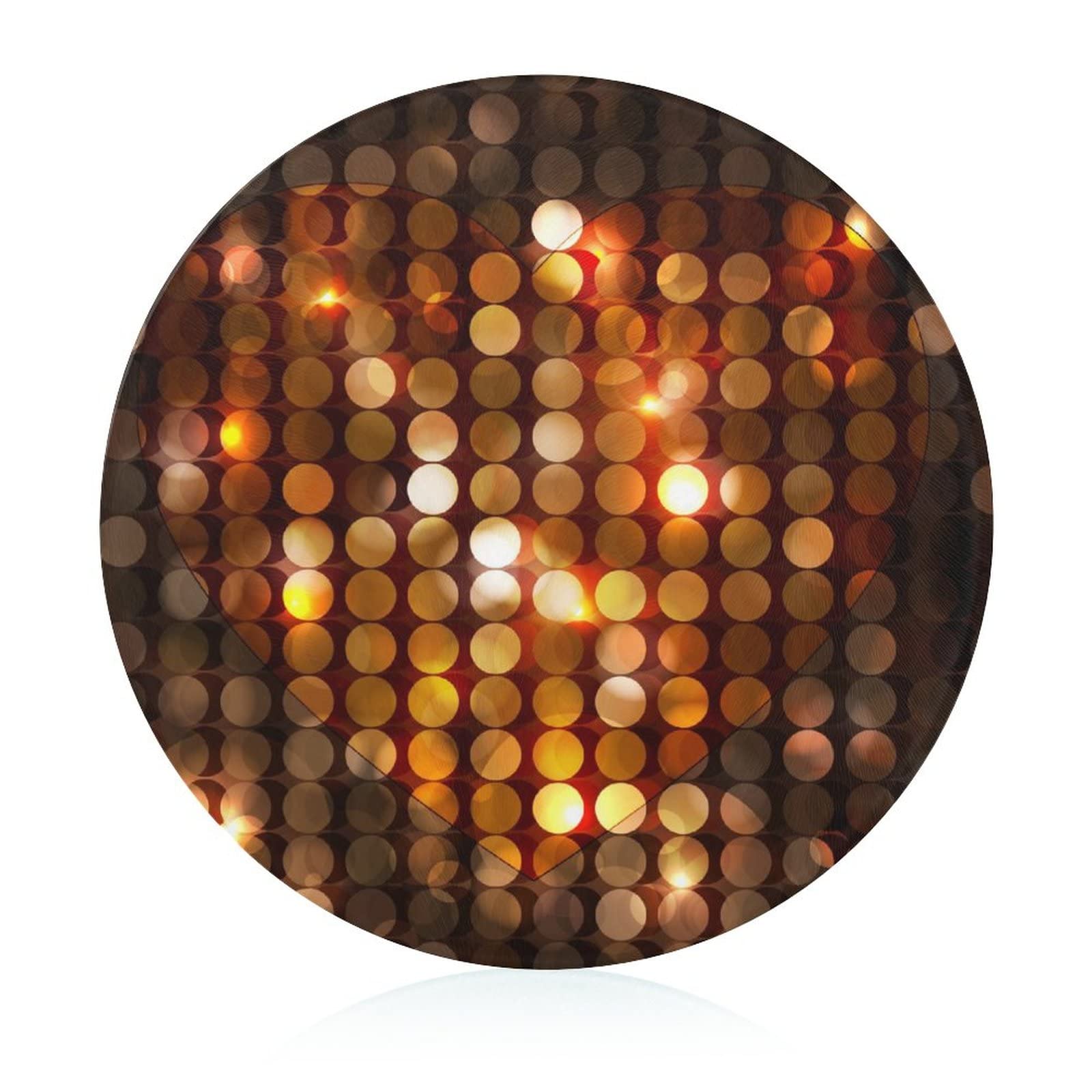 Verre trempé paillettes d'or pour cette planche à découper antidérapante