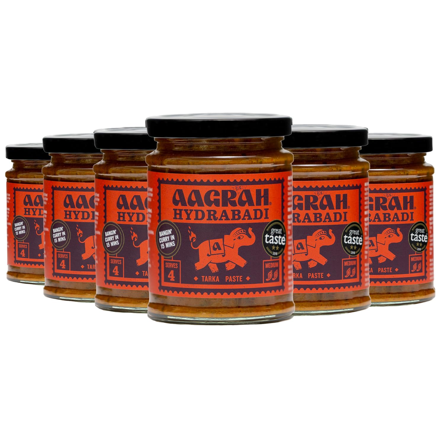 Aagrah Foods Hydrabadi Cooking Sauce - 270g (6 Pack)