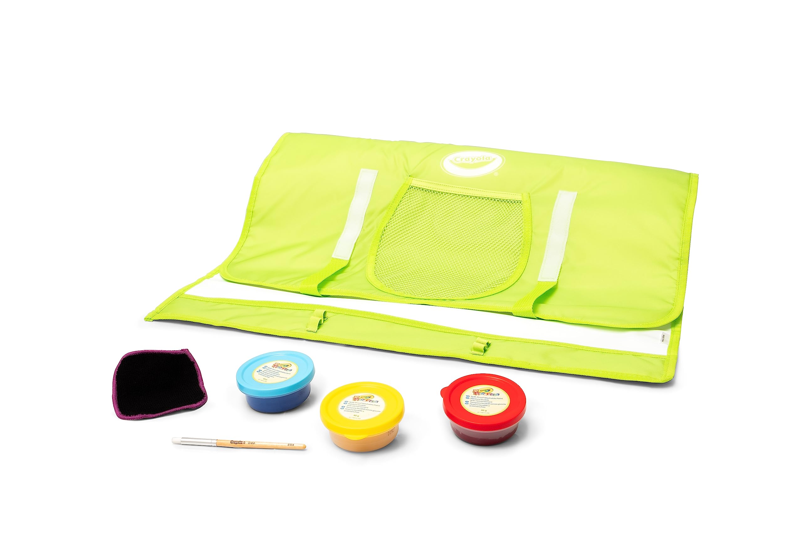 CRAYOLA Mini Kids - Mata do malowania i przemalowywania, Maxi powierzchnia wielokrotnego użytku do malowania zmywalnymi temperami, wiek 36 miesięcy, dla 3-latków, 81-1528