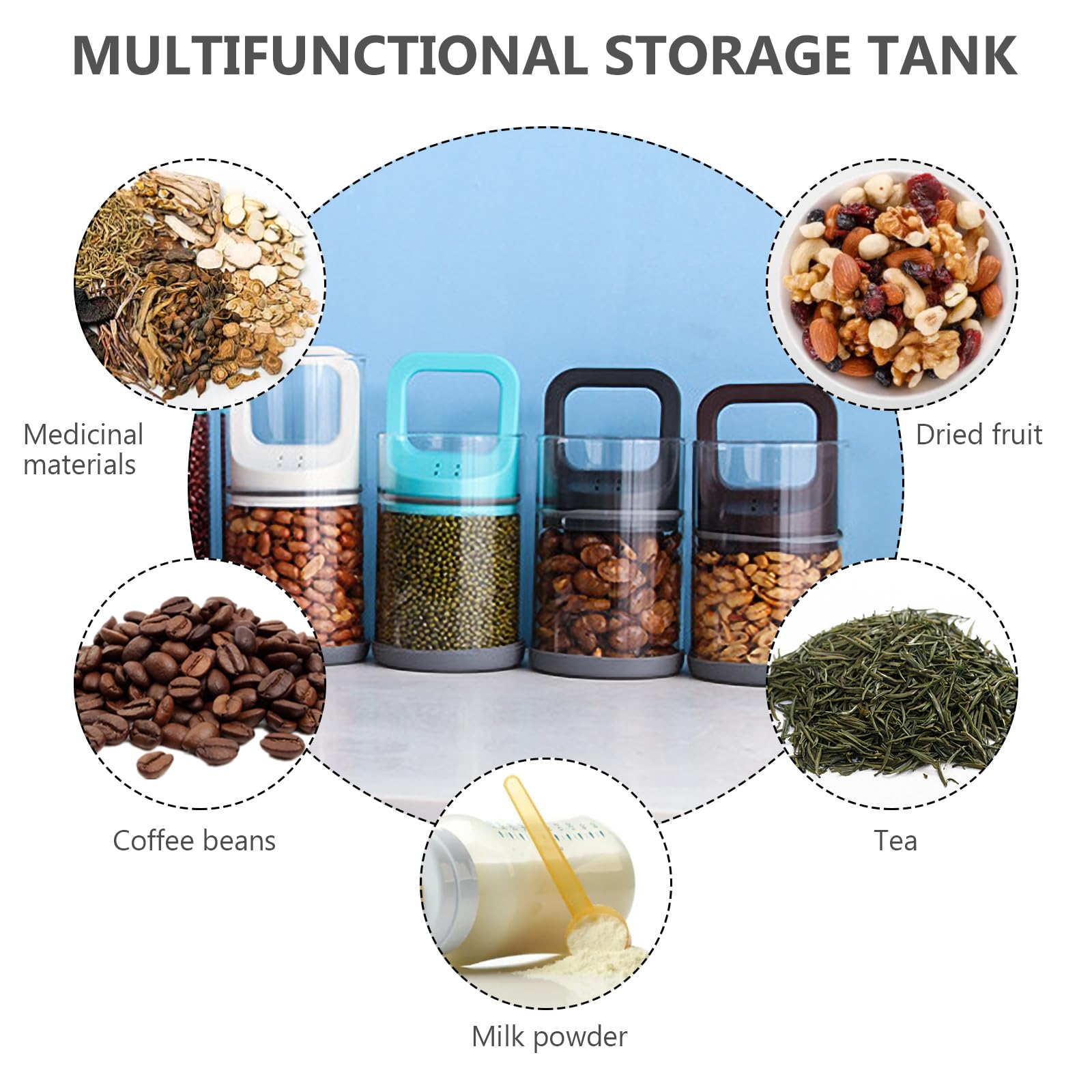 Koffieblik luchtdicht, koffiebonenreservoir, koffiepot van glas, hoog borosilicaatgehalte, koffieblik, voorraaddoos, aromadoos, vacuüm koffieblik voor koffiebonen, thee, noten, cacao koffie (1450 ml Koffieblik luchtdicht, koffiebonenreservoir, koffiepot van glas, hoog borosilicaatgehalte, koffieblik, voorraaddoos, aromadoos, vacuüm koffieblik voor koffiebonen, thee, noten, cacao koffie (1450 ml