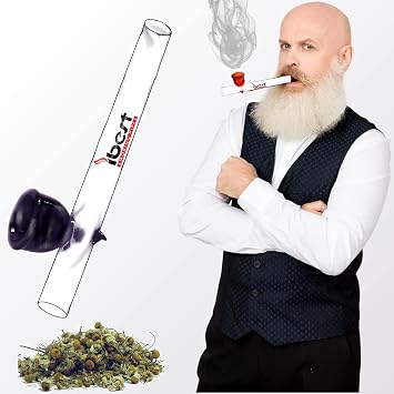 Glass Steamroller Pipe Cup Bowl Smoking Pipes 10cm Long Nicotine Free