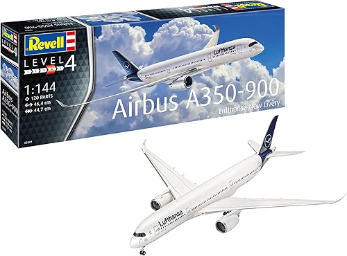 Revell 03881 1:144 Airbus A350-900 Lufthansa Nueva Livery Plastic Model Kit