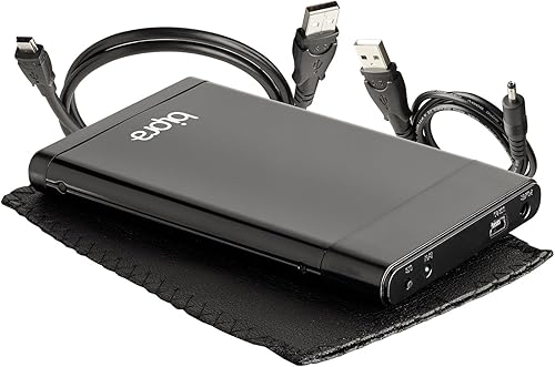 Miniatura 5 de Disco duro portátil externo de 1 TB que incluye software de respaldo de un toque, color negro, FAT32 (1000 GB)