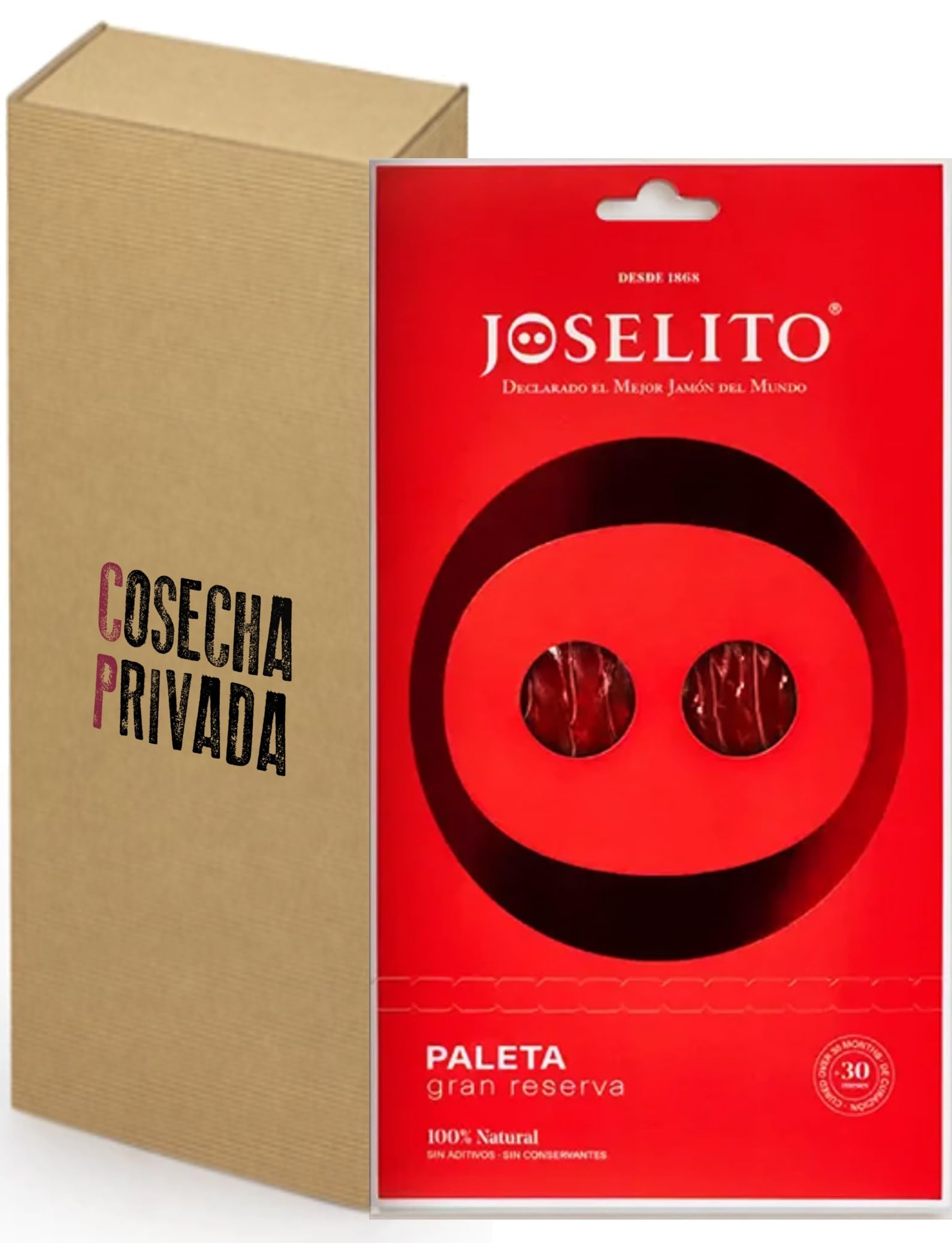 Joselito Sobre Paleta GR - Envío 24 h - Blíster Regalo del mejor Jamón del Mundo Loncheado - Enviado por Cosecha Privada (1 Sobre)