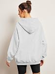 Jhsnjnr Womens Plain Pullover Sweatshirts Long Sleeve Oversized Sweater with Pocket Fleece Lined Hoodies