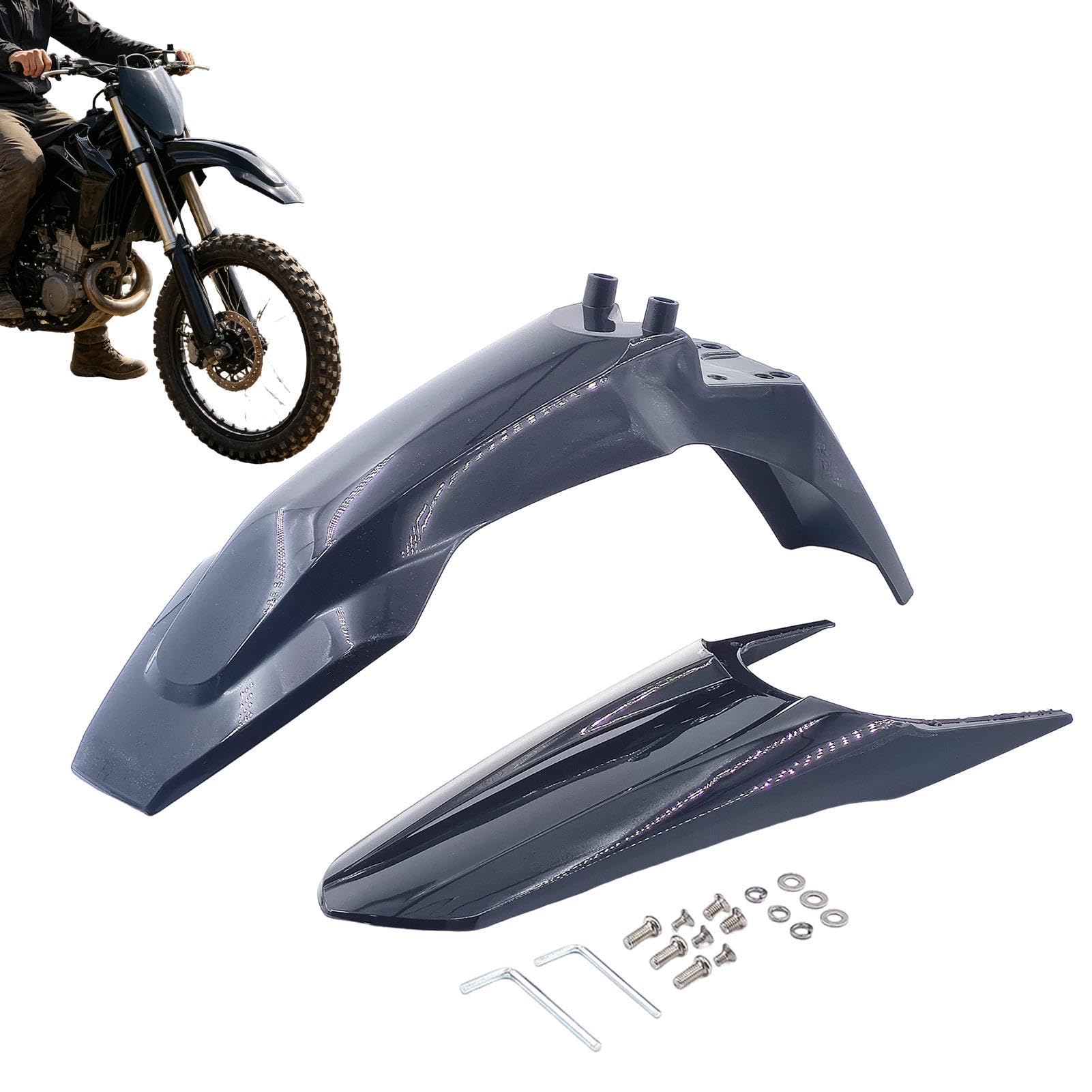 Schutzbleche – universeller Schutzschutz aus Kohlefaser, tragbar, Fahrrad-Set, vorne und hinten, für Straße, Auffahrt, Outdoor, Fahrrad, Motorrad, Motocross