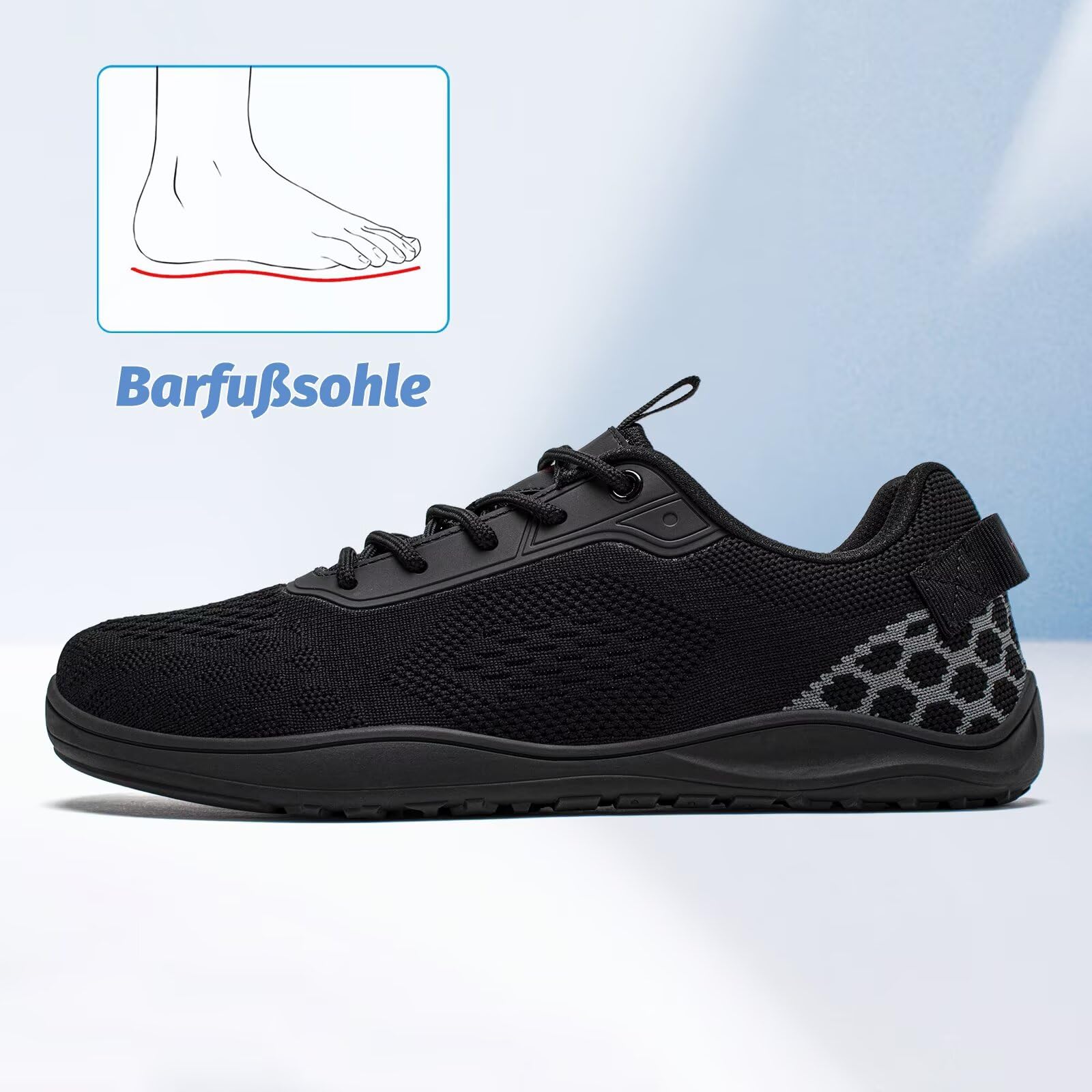 HOBIBEAR Unisex Barfußschuhe Schuhe Breite Barfuss Damen Herren Minimalistische Outdoor Trail Running