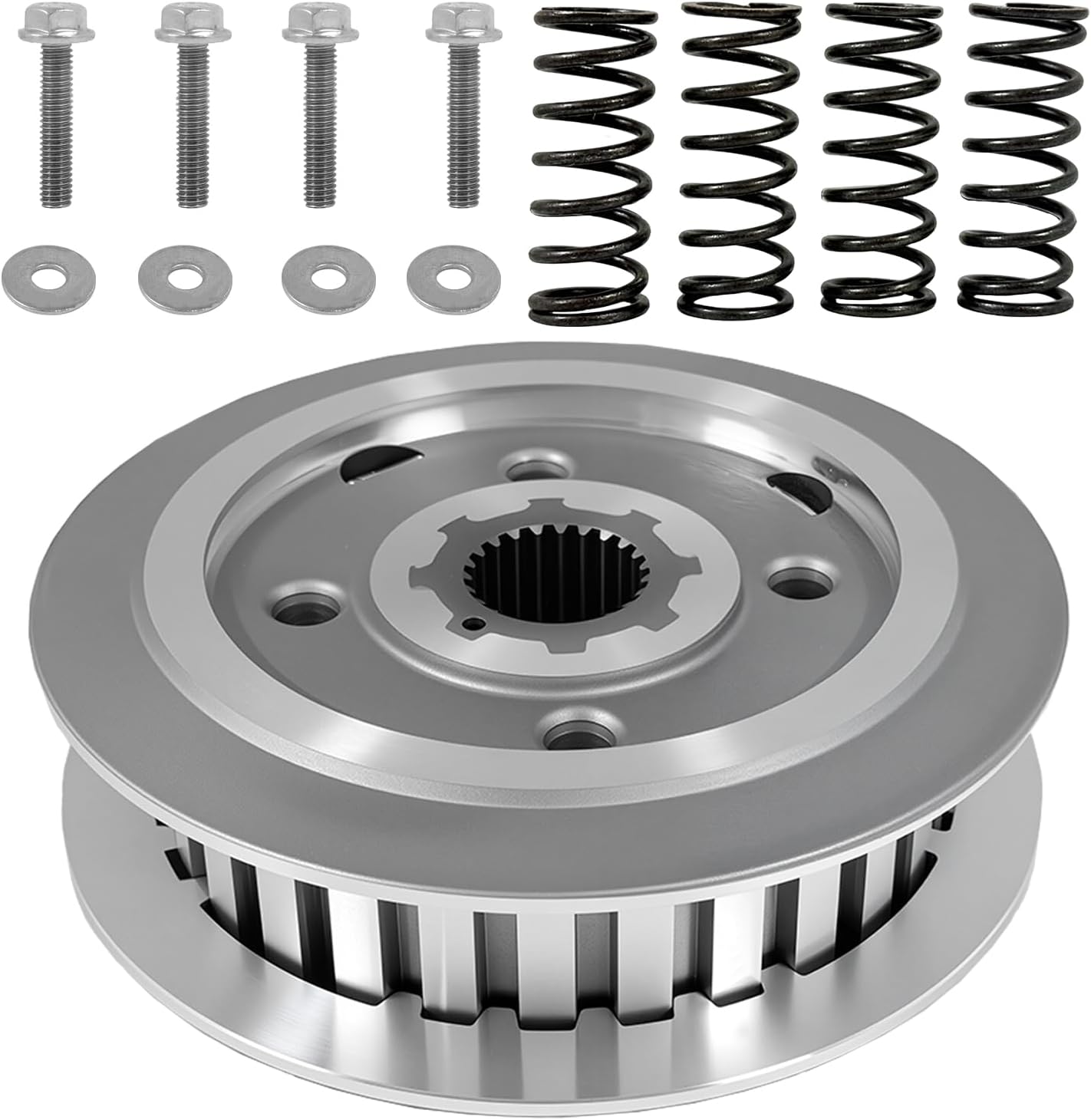 Clutch Center Inner Hub & Outer Pressure Plate & Heavy Duty Springs Bolt Kit for Boulevard M50 C50 S50 C50T Intruder Volusia 800 VL800 OEM# 21410-41F00 21462-27A00