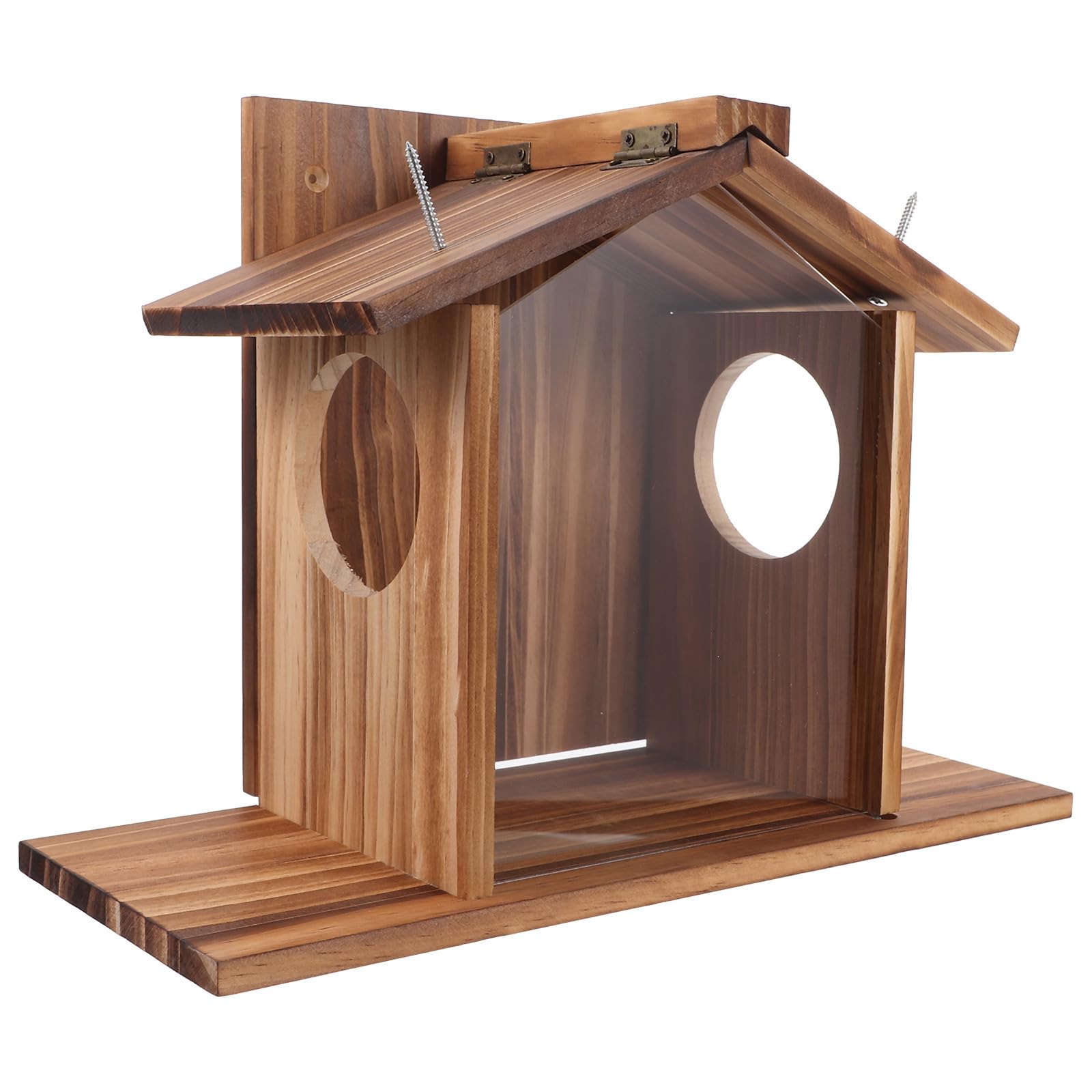 PLAFOPE Eichhörnchen Futterhaus für Hinterhof Futterstation mit Aufhängung für Haustiere und Garten