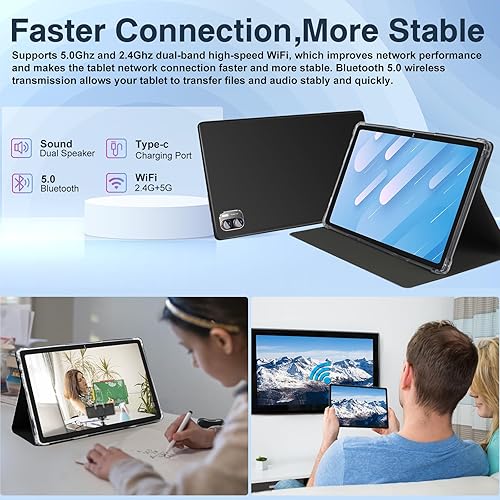 Miniatura 7 de Tablet Android 13 2K Screen Tablet de 10.36 pulgadas, tableta de 16 GB de RAM + 256 GB de ROM + TF 1 TB  2000 x 1200 píxeles  5G WiFi  8600 mAh  5