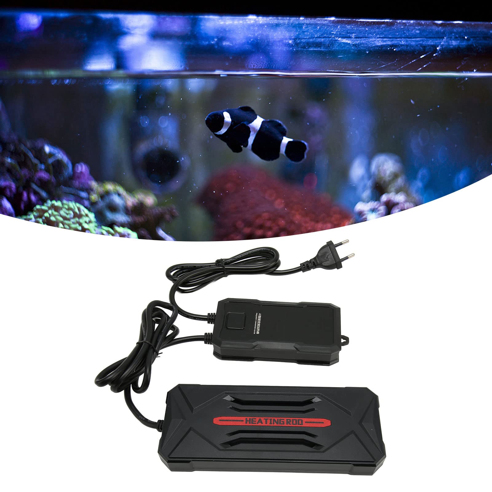 Cosiki Aquarienheizung, Schnellheizung EU-Stecker 220 V 12 V Sicherheits-Niederspannungs-Aquarium-Heizung für Aquarien (500 W)