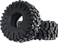 Vista 4 de 1.9 Neumáticos de oruga de 4.72 pulgadas de diámetro exterior para llantas de rueda Beadlock de 1.9 pulgadas compatibles con Traxxas TRX-4 SCX10