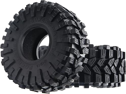 Miniatura 4 de 1.9 Neumáticos de oruga de 4.72 pulgadas de diámetro exterior para llantas de rueda Beadlock de 1.9 pulgadas compatibles con Traxxas TRX-4 SCX10