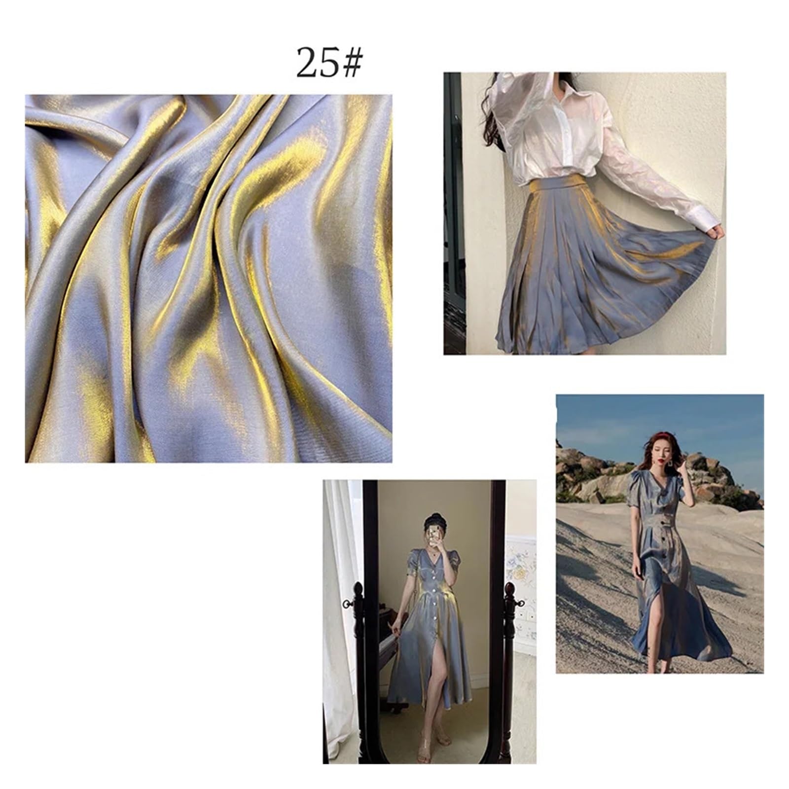 tela, Tela de rayón, nailon y poliéster moda, 150 cm ancho, varios tamaños, multicolor(31,150cm x 1M)