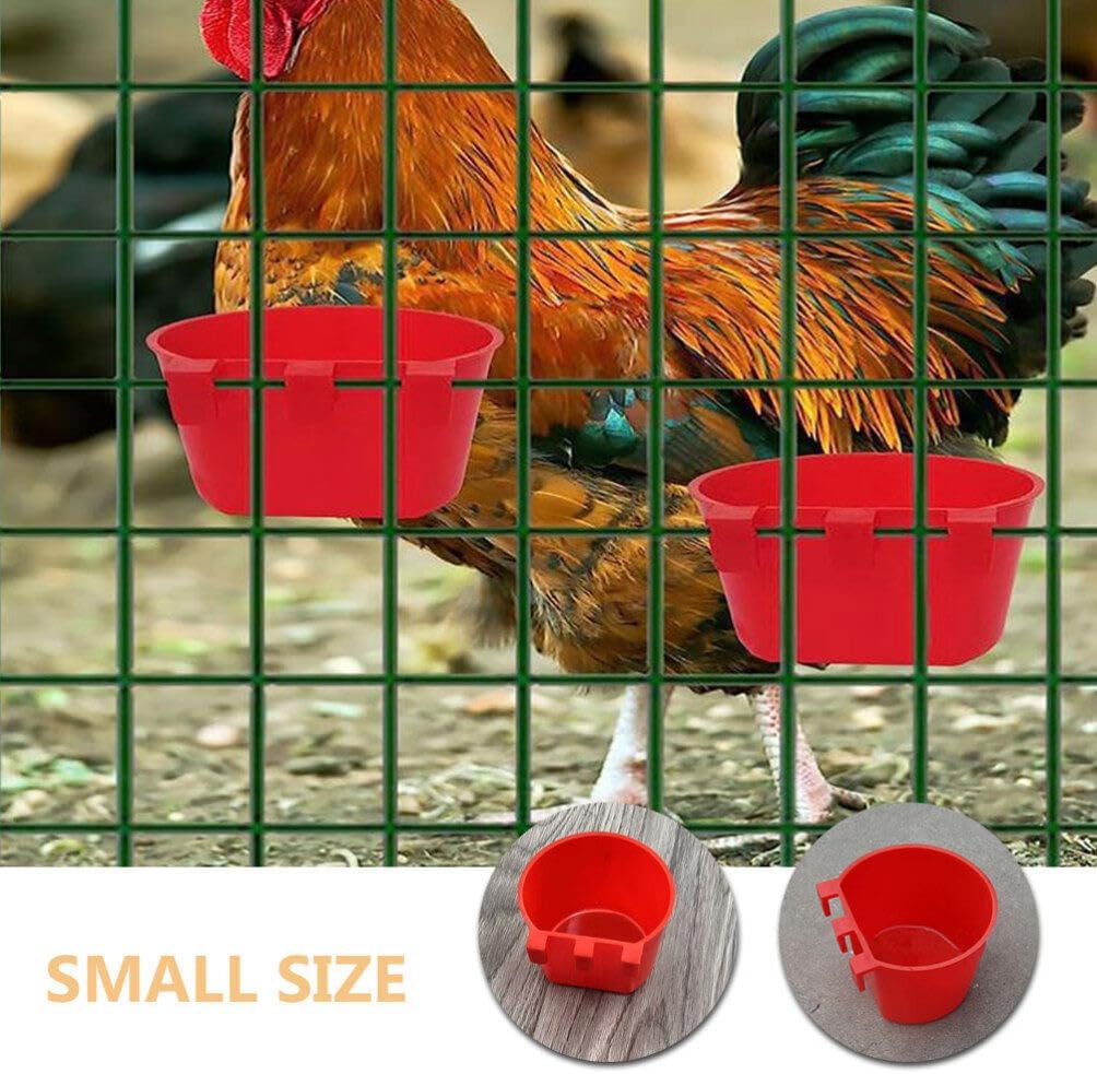 SUPVOX 20pcs Bird Feeding Bowls for Cage Bird Dishes Easy Installation Multi-Functional Lightweight and Feeding Cups for Pigeons and Animals