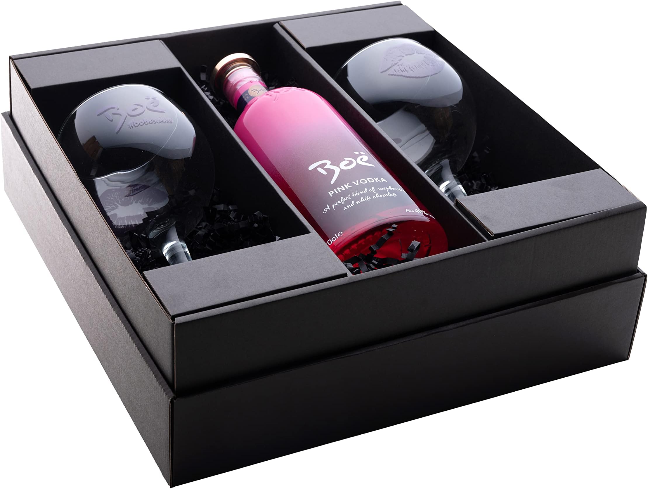 Boe Pink Vodka Glass Gift Box Set