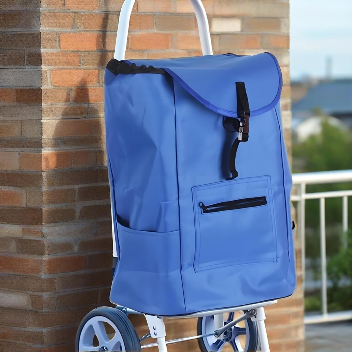 Borsa di ricambio per carrello della spesa in tessuto Oxford, riutilizzabile come borsa a mano o per il trasporto, pratica borsa per il carrello della spesa e la vita quotidiana