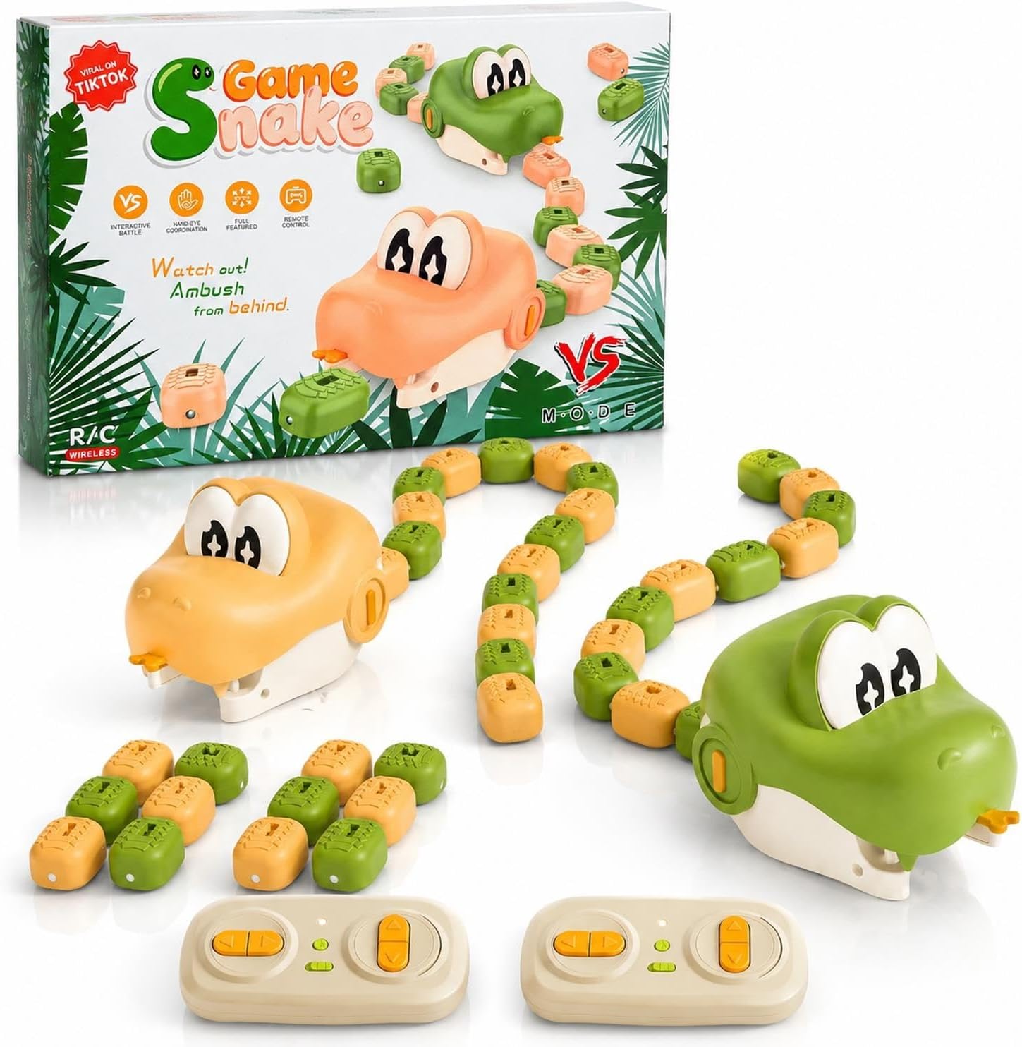 Magnetic Snake Game Remote Control Growing Trail 2 Player Challenge