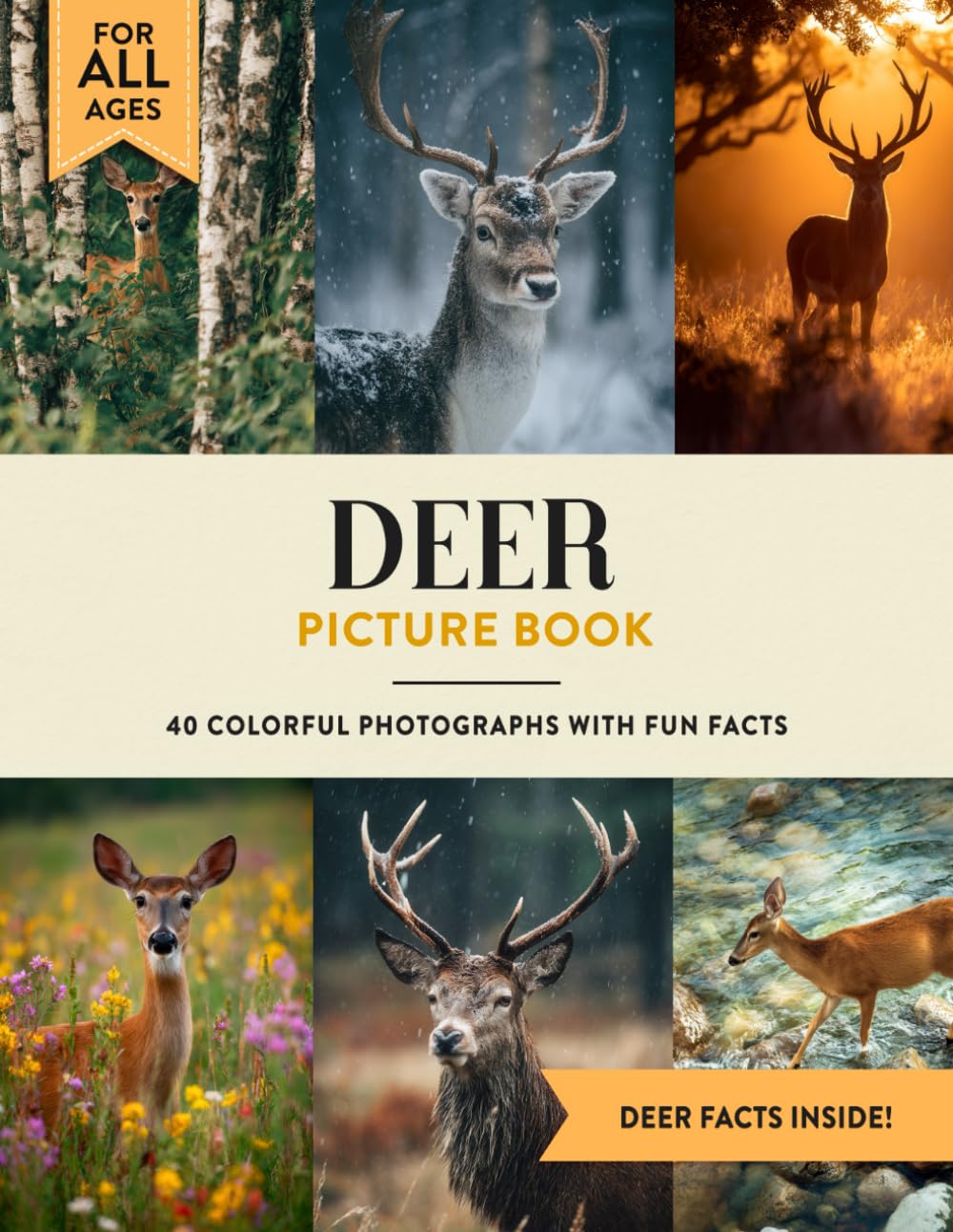 Deer Picture Book: Learn All About Deers with Fun Photos and Deer Facts for Kids & Adults