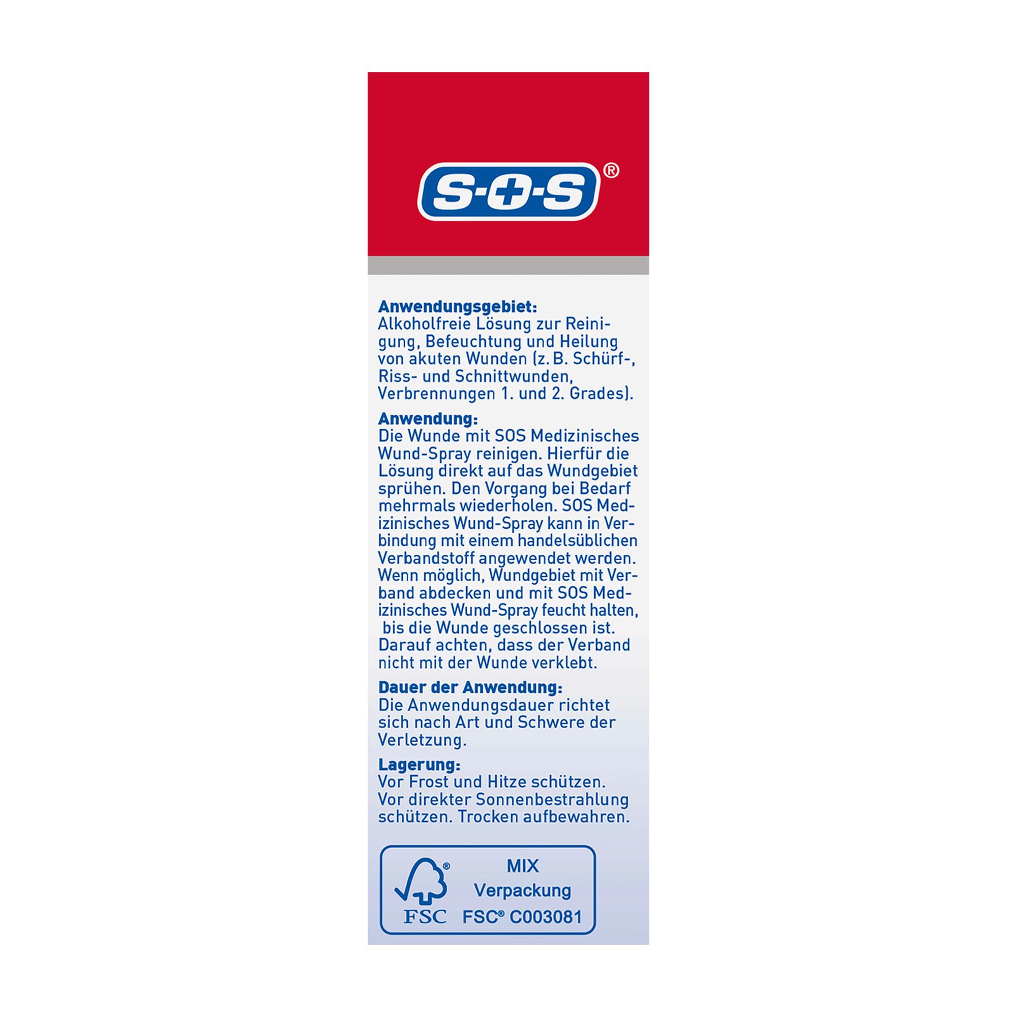SOS Medizinisches Wund-Spray (8 x 50 ml) - zur schonenden Wundreinigung bei akuten Verletzungen - beschleunigt die Wundheilung und reduziert die Schwellung - zur schnellen Wundversorgung