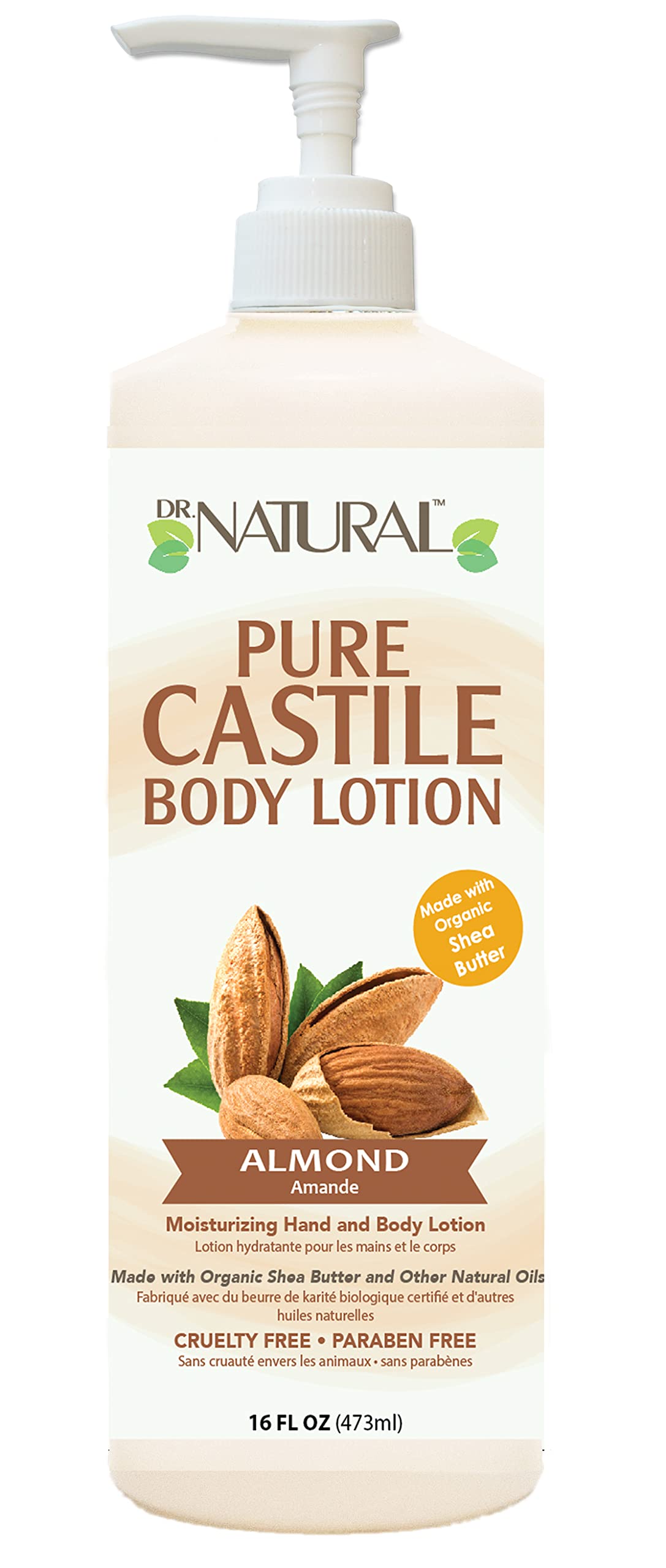 DR. NATURALCastile Body Lotion - Almond plus Mandarin - 16 oz Body Lotion