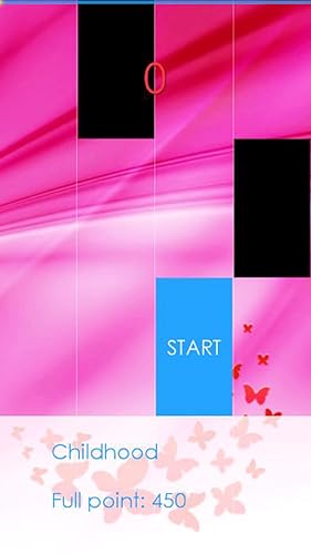 Pink Rainbow Ruby Piano Game