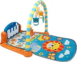 TAPETE DE ATIVIDADES GINÁSIO PARA BEBÊS COM PIANO MUSICAL BIBI JOY (Leão)