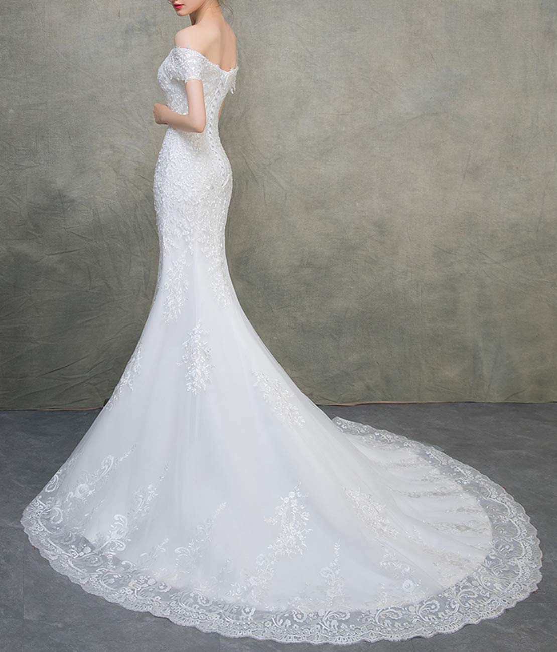 Sirène Jupon pour Sirène Robe de Bal Crinoline Slips Sous-jupe pour Sirène Robe de Mariée - Blanc - taille unique