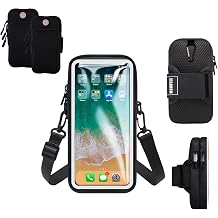 3PCS Phone Holder for Running Armband,Cell Phone Purse Small Crossbody Bags for Women Men Kids,3 in 1 Phone Sports Armband Sleeve Fit iPhone,Galaxy,Hiking,Walking,Workout,Exercise,Gym,Runner