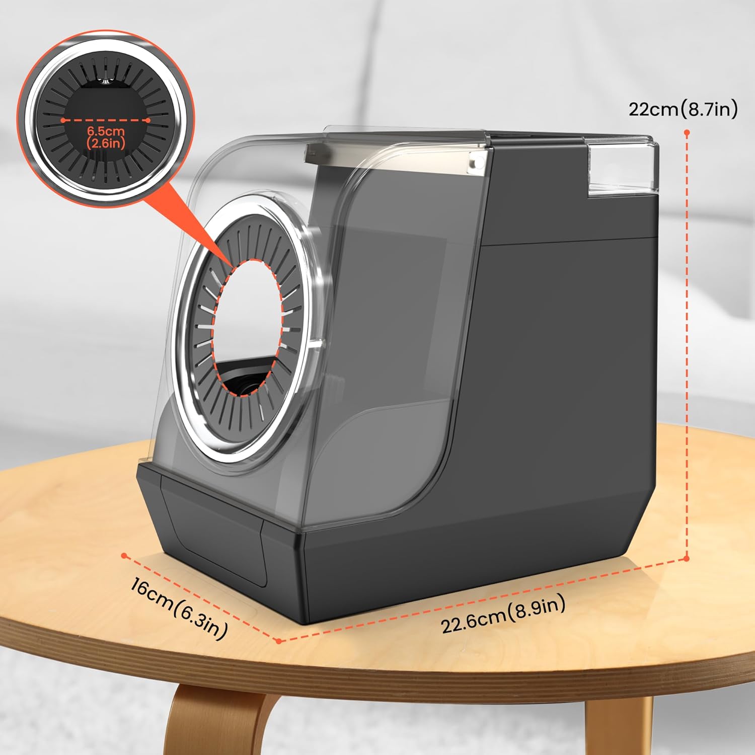 TASALON Automatic Hair Brush Cleaning Machine, Fast Electric Hair Round Brush Cleaner with Infrared Sensor & Ultrasonic Mist for Paddle, Round, Vent Brushes, for Home and Beauty Salon, Black