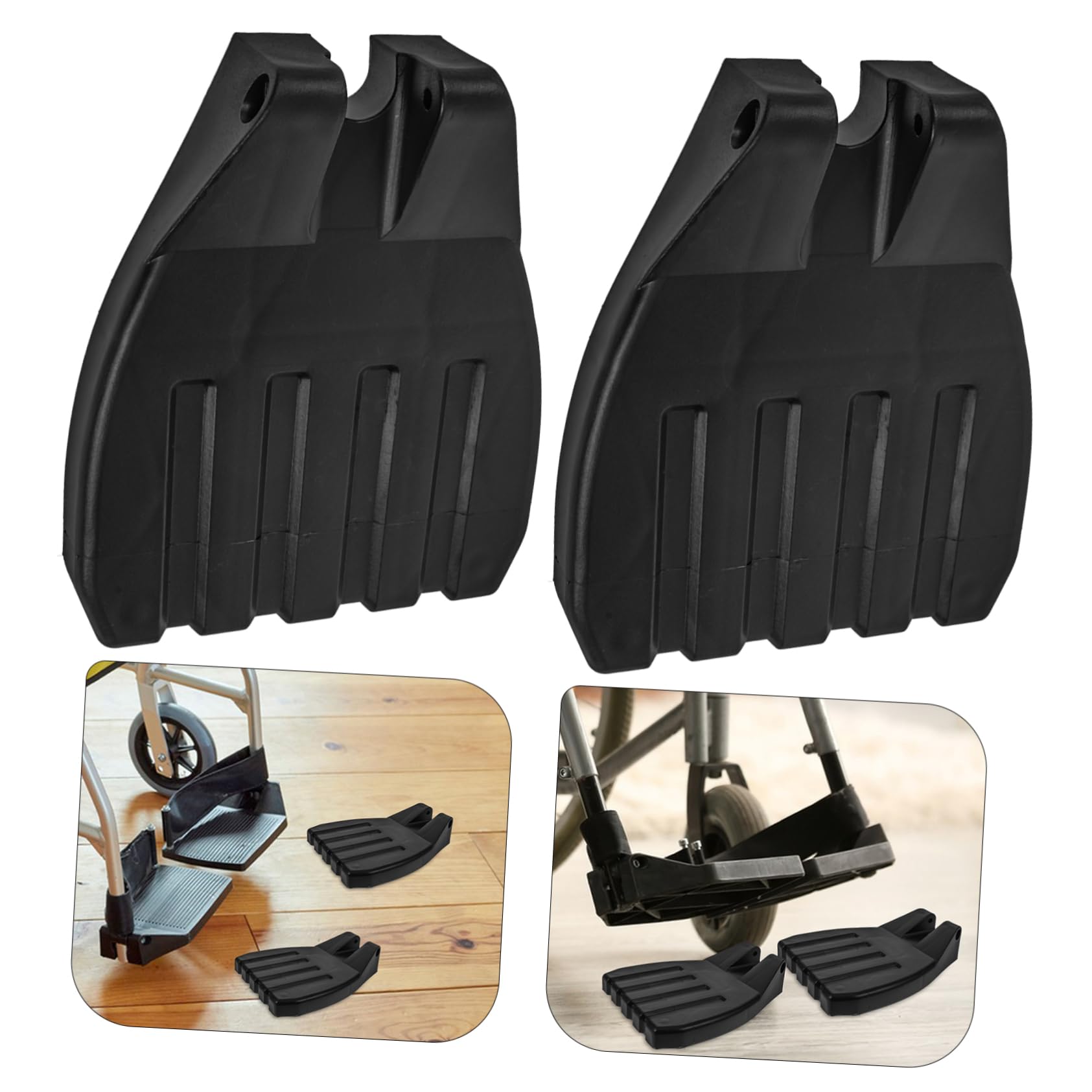 MAGICLULU 8 Piezas Reposapiés Para Silla De Ruedas Reposapiés De Repuesto Para Silla De Ruedas Para a De as Suministros Para as De as Pedal De a De as